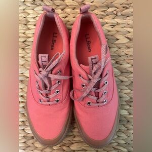 NWOT L.L. Bean Eco Woods Lace-Up Shoes, Canvas